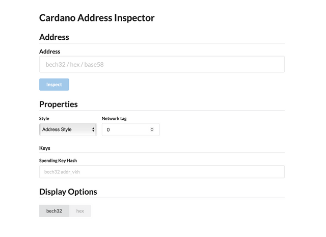 cardano-addresses TypeScript binding