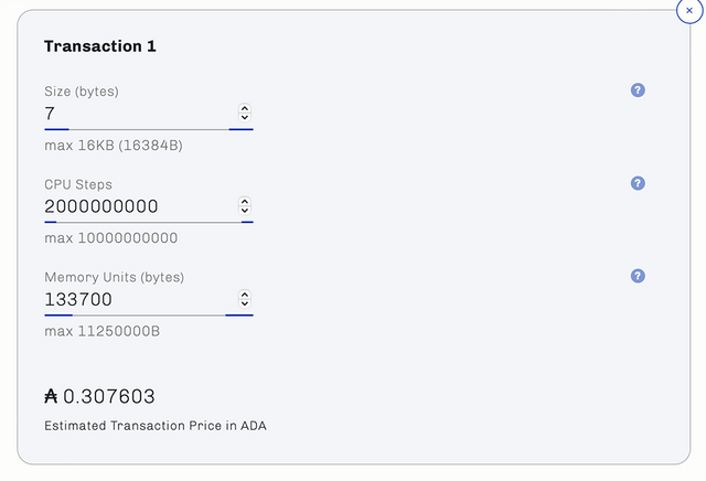 Plutus Fee Estimator